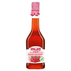 SYROP RÓŻANO -  MALINOWY 500 ml - POLSKA RÓŻA