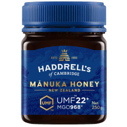 MIÓD MANUKA MGO 968+ UMF 22+ 250 g - HADDRELL'S OF CAMBRIDGE