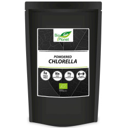 CHLORELLA SPROSZKOWANA  BIO 500 g - BIO PLANET INTERNATIONAL