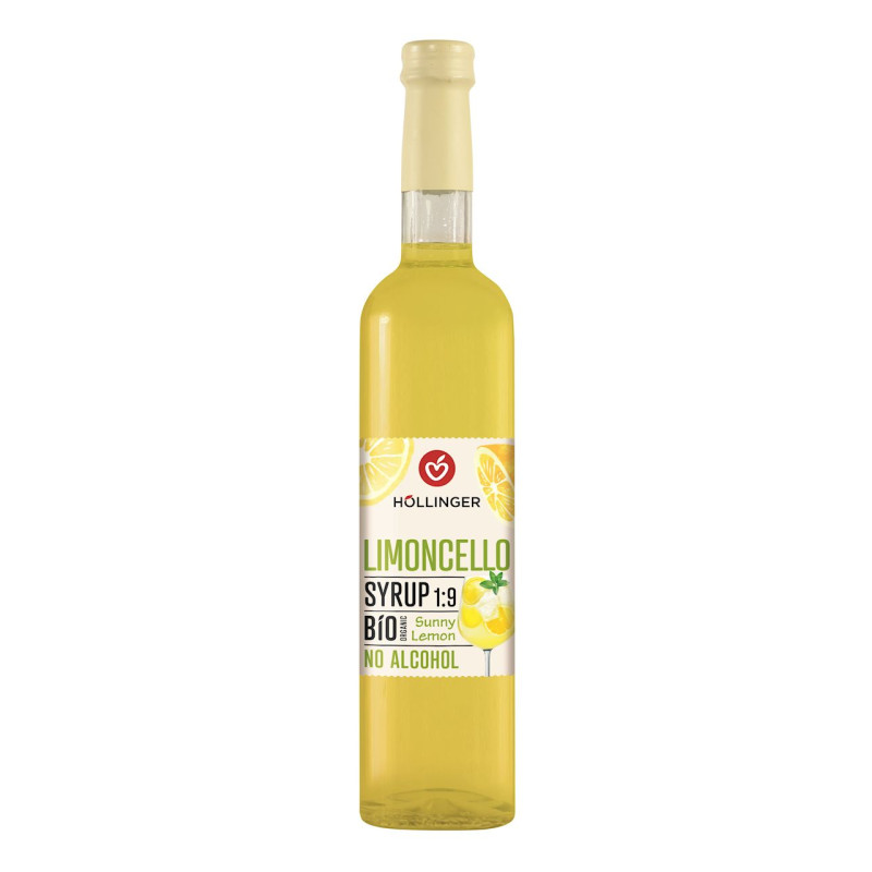 SYROP DO DRINKÓW I KOKTAJLI LIMONCELLO BIO 500 ml - HOLLINGER