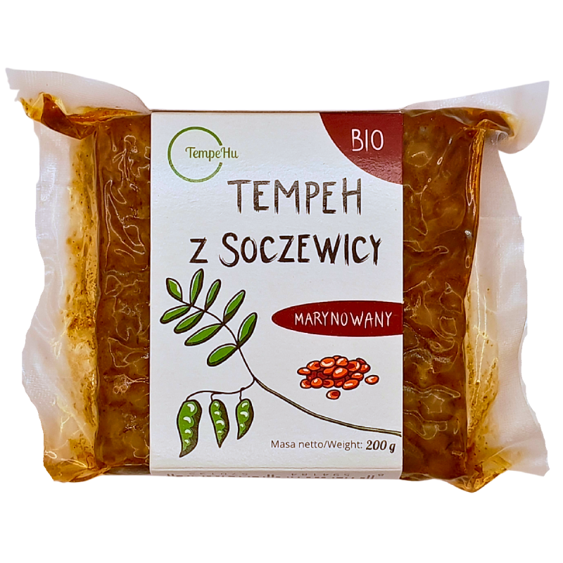 TEMPEH Z SOCZEWICY MARYNOWANY BIO 200 g - TEMPEHU