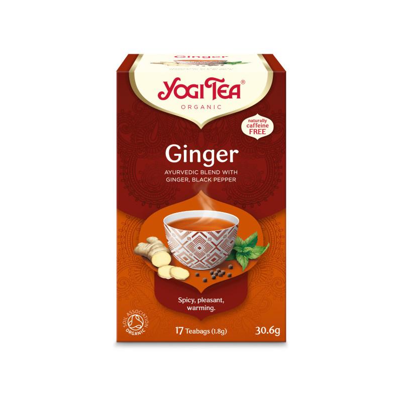 HERBATKA IMBIROWA (GINGER) BIO (17 x 1,8 g) 30,6 g - YOGI TEA