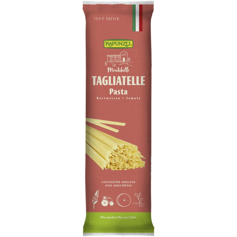 MAKARON (SEMOLINOWY) TAGLIATELLE BIO 500 g - RAPUNZEL