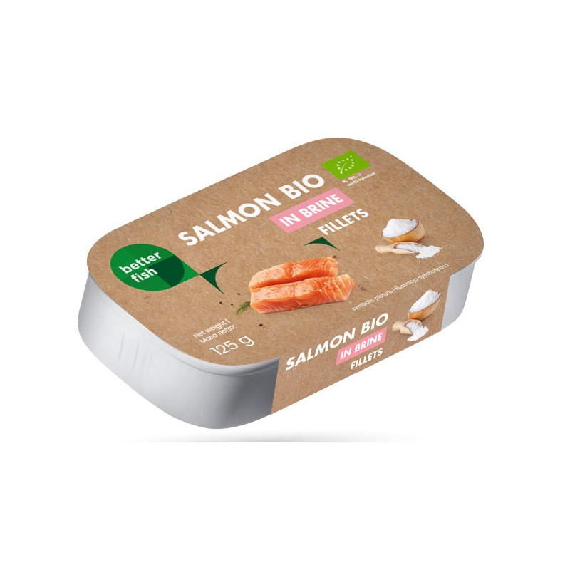 ŁOSOŚ ATLANTYCKI W SOSIE WŁASNYM BIO 125 g (75 g) - BETTER FISH