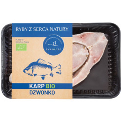KARP ŚWIEŻY DZWONKO BIO (około 0,50 kg) (TACKA) - GOSPODARSTWO RYBACKIE ZAWÓLCZE (NA ZAMÓWIENIE)