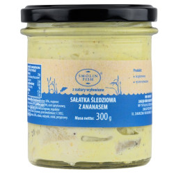 SAŁATKA ŚLEDZIOWA Z ANANASEM 300 g - SMOLIN FISH (NA ZAMÓWIENIE)