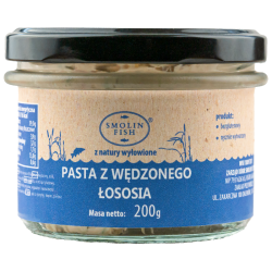 PASTA Z ŁOSOSIA WĘDZONEGO BEZGLUTENOWA 200 g - SMOLIN FISH (NA ZAMÓWIENIE)