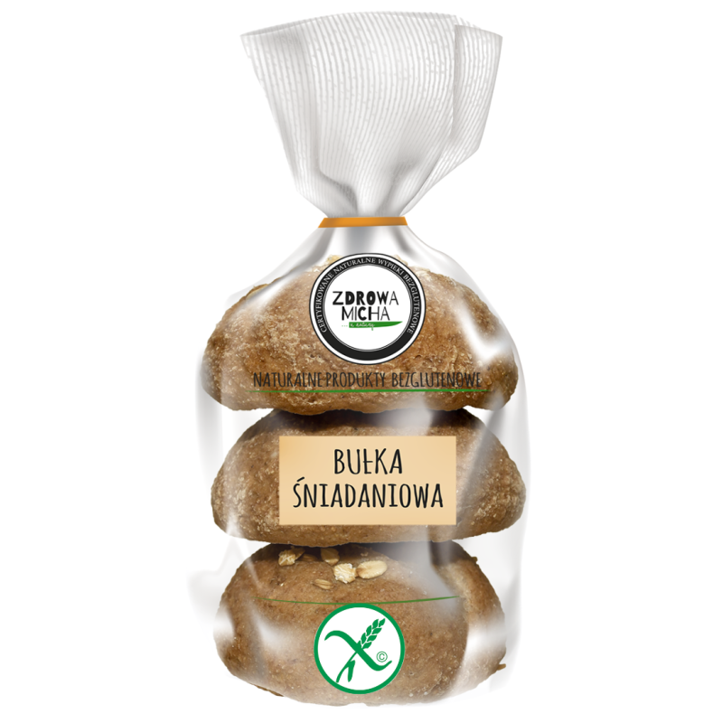 BUŁKA ŚNIADANIOWA BEZGLUTENOWA (3 szt.) 300 g - ZDROWA MICHA (NA ZAMÓWIENIE)