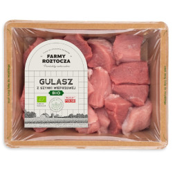 MIĘSO GULASZOWE Z SZYNKI SUROWE BIO 300 g - FARMY ROZTOCZA (NA ZAMÓWIENIE)
