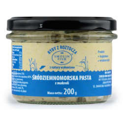 PASTA Z MAKRELI WĘDZONEJ ŚRÓDZIEMNOMORSKA BEZGLUTENOWA 200 g - SMOLIN FISH (NA ZAMÓWIENIE)