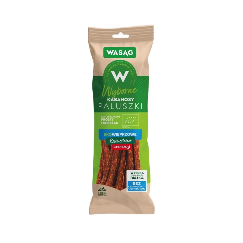 KABANOSY RZEMIEŚLNICZE CHORIZO BIO 90 g - WASĄG (NA ZAMÓWIENIE)