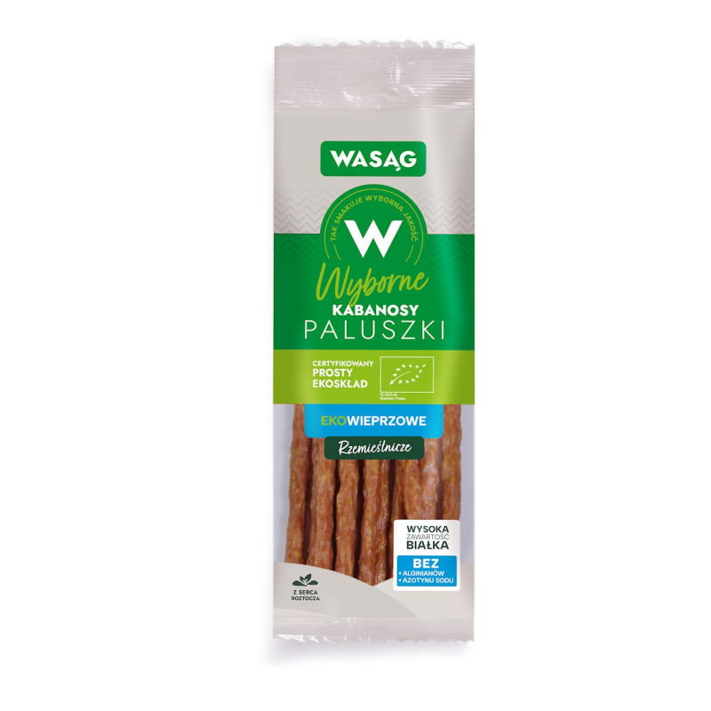 KABANOSY RZEMIEŚLNICZE BIO 90 g - WASĄG (NA ZAMÓWIENIE)