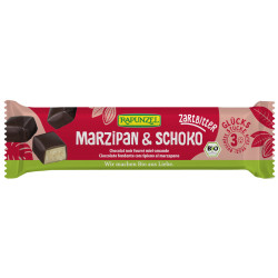 BATONIKI MARCEPANOWE Z MIODEM W CZEKOLADZIE GORZKIEJ BIO 50 g - RAPUNZEL