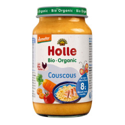 WARZYWA Z KURCZAKIEM I KASZĄ KUSKUS OD 8 MIESIĄCA DEMETER BIO 220 g (SŁOIK) - HOLLE