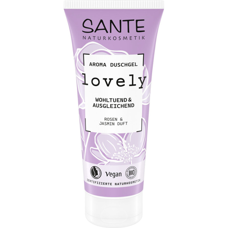 ŻEL POD PRYSZNIC LOVELY RÓŻA I JAŚMIN ECO 200 ml - SANTE