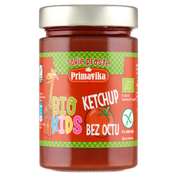 KETCHUP BEZ OCTU DLA DZIECI BEZGLUTENOWY BIO 315 g - PRIMAVIKA (BIO KIDS)
