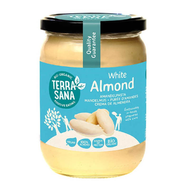 KREM Z MIGDAŁÓW BLANSZOWANYCH 100 % BIO 500 g - TERRASANA