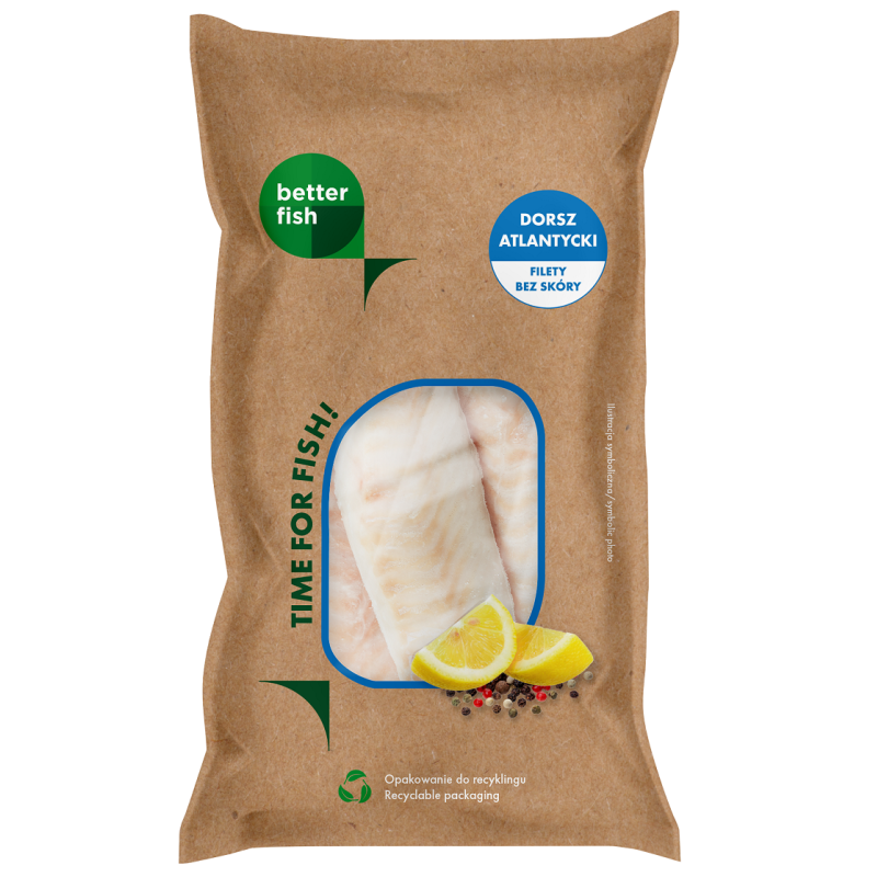 DORSZ ATLANTYCKI FILET BEZ SKÓRY MROŻONY 475 g - BETTER FISH
