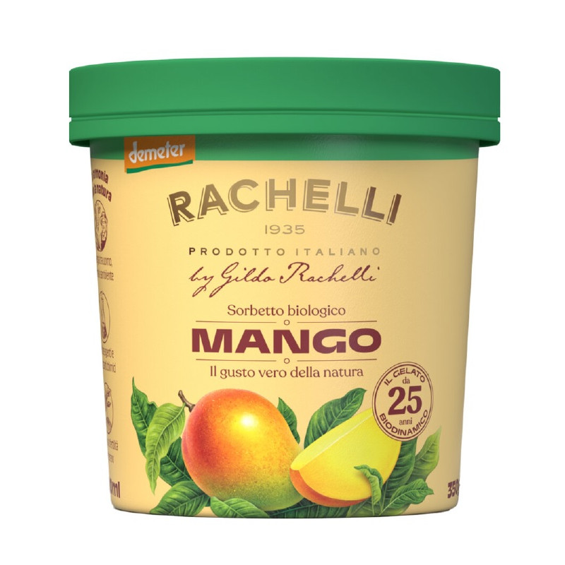 SORBET MANGO DEMETER BEZGLUTENOWY BIO 500 ml - RACHELLI ICE