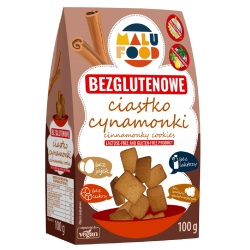 CIASTKA CYNAMONKI BEZ CUKRU BEZGLUTENOWE 100 g - MALU FOOD