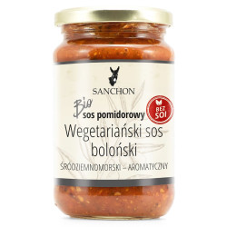SOS WEGAŃSKI BOLOGNESE BEZGLUTENOWY BIO 330 ml - SANCHON