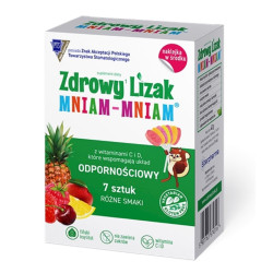 LIZAKI MIX SMAKÓW NA ODPORNOŚĆ BEZ CUKRU BEZGLUTENOWY (7 szt.) 42 g - MNIAM MNIAM STARPHARMA