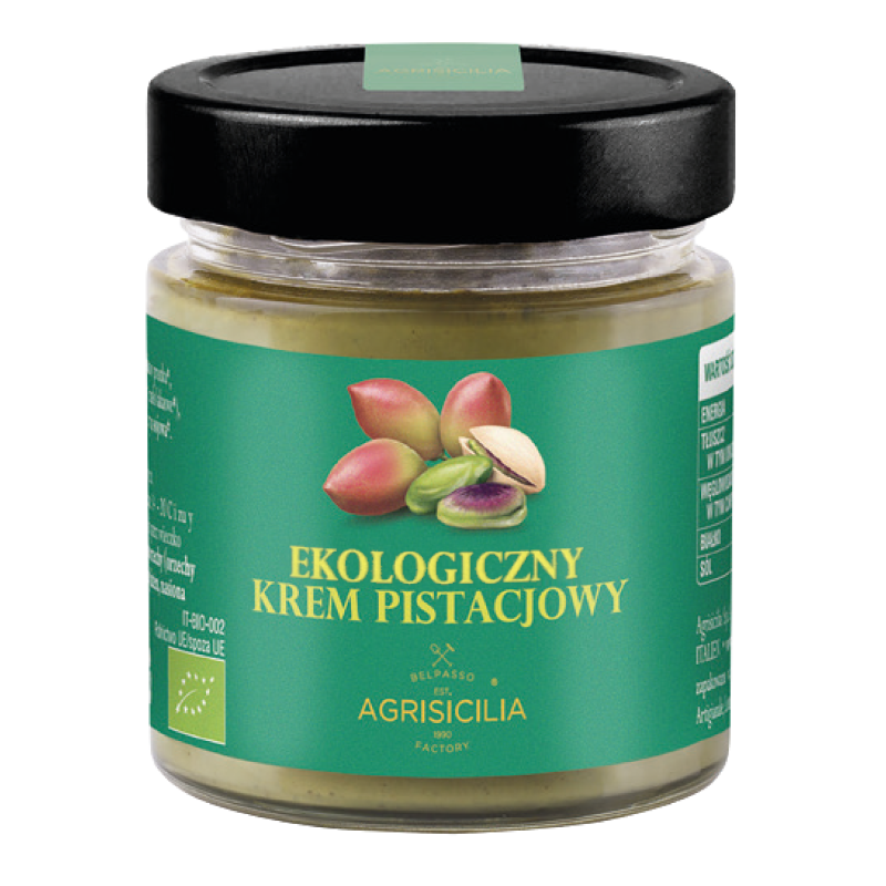 KREM PISTACJOWY 40 % BIO 200 g - AGRISICILIA