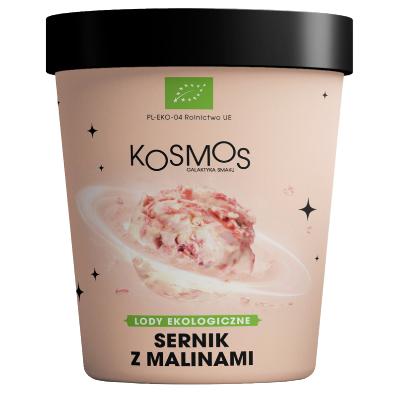 LODY RZEMIEŚLNICZE SERNIK Z MALINAMI BIO 475 ml - KOSMOS