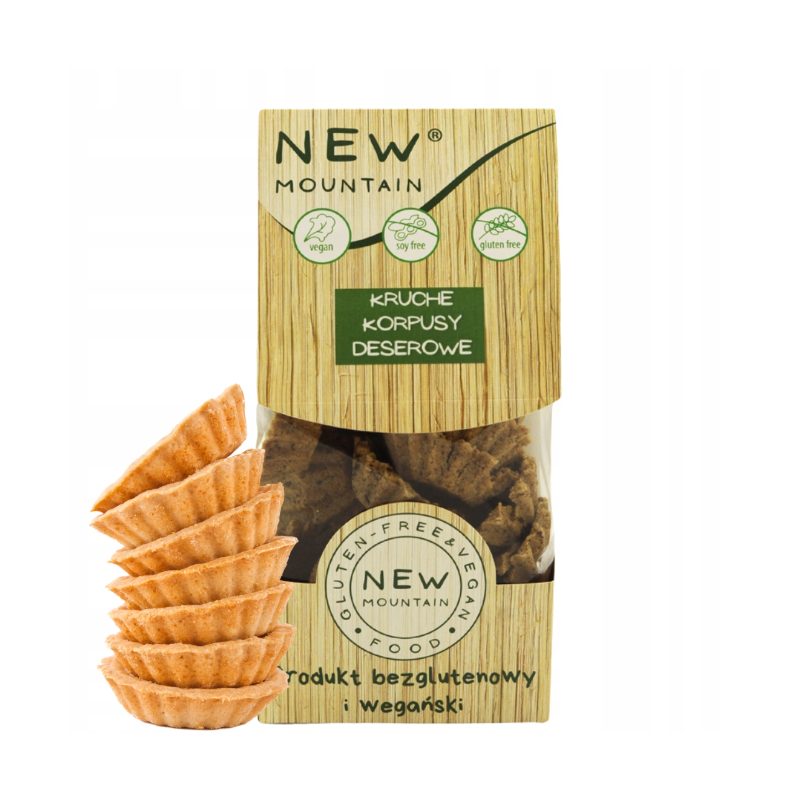 KORPUSY DESEROWE KRUCHE BEZGLUTENOWE 200 g - NEW MOUNTAIN