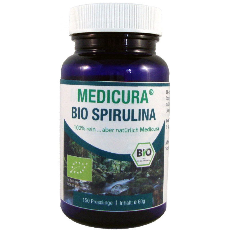 SPIRULINA BIO (400 mg) 150 TABLETEK - MEDICURA