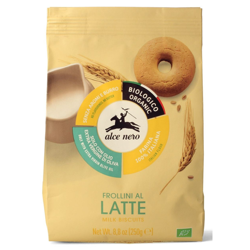 CIASTKA MLECZNE BIO 250 g - ALCE NERO