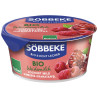 JOGURT KREMOWY MALINA - GRANAT (3,8 % TŁUSZCZU W MLEKU) BIO 150 g - SOBBEKE