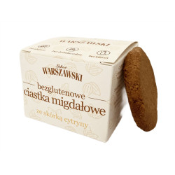 CIASTKA MIGDAŁOWE ZE SKÓRKĄ CYTRYNY BEZ DODATKU CUKRÓW BEZGLUTENOWE 150 g - WARSZAWSKI