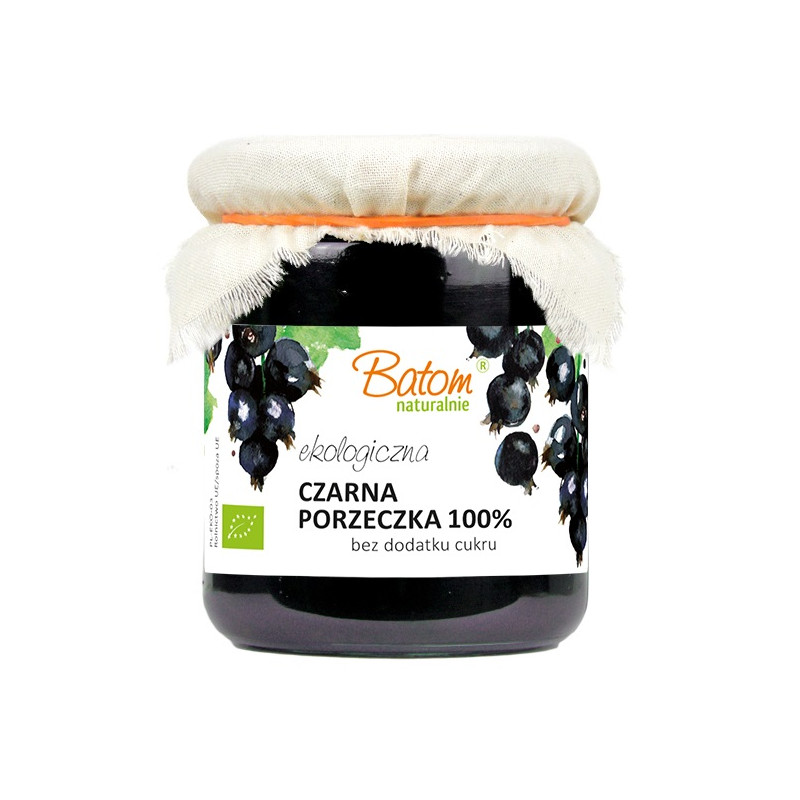 CZARNA PORZECZKA 100 % BEZ DODATKU CUKRÓW BIO 260 g - BATOM