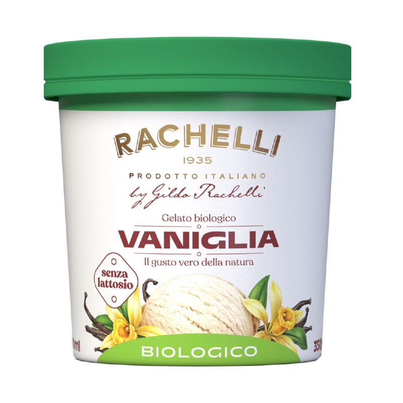 LODY WANILIOWE BEZ LAKTOZY FAIR TRADE BEZGLUTENOWE BIO 500 ml - RACHELLI ICE CREAM
