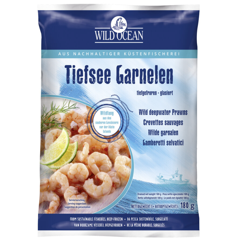 KREWETKI PÓŁNOCNE MROŻONE 180 g - WILD OCEAN
