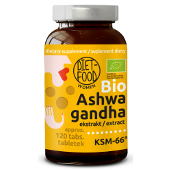 ASHWAGANDHA EKSTRAKT BIO (300 mg) 120 TABLETEK - DIET-FOOD