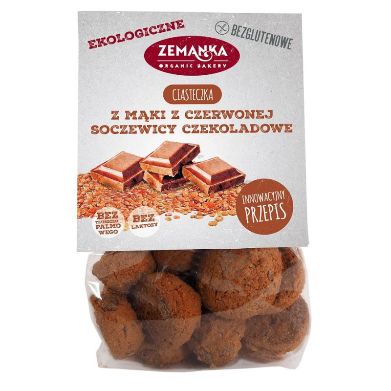 CIASTKA SOCZEWICOWE CZEKOLADOWE BEZGLUTENOWE BIO 100 g - ZEMANKA
