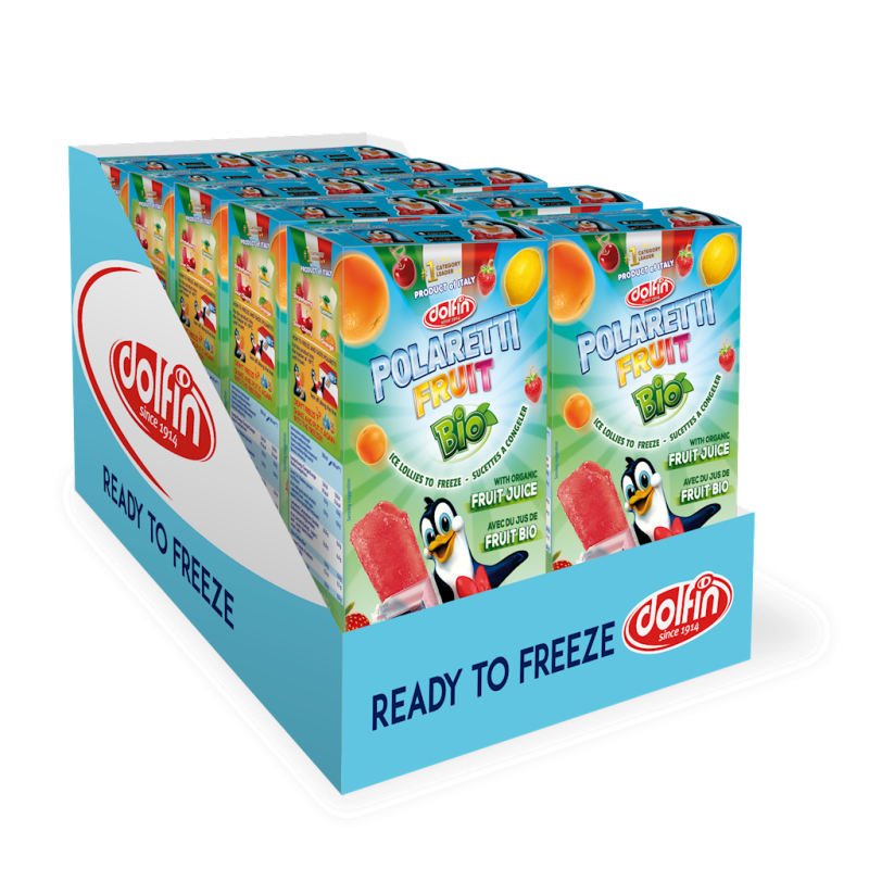 LODY WODNE DO ZAMROŻENIA BIO (10 x 40 ml) 400 ml - POLARETTI FRUIT (DOLFIN)