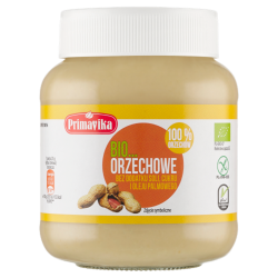 KREM Z ORZESZKÓW ZIEMNYCH PRAŻONYCH 100 % BEZGLUTENOWY BIO 360 g - PRIMAVIKA