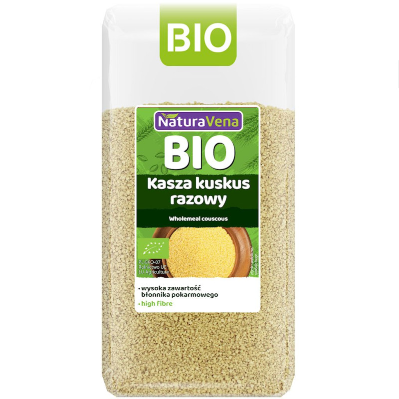 KASZA KUSKUS RAZOWY BIO 400 g - NATURAVENA