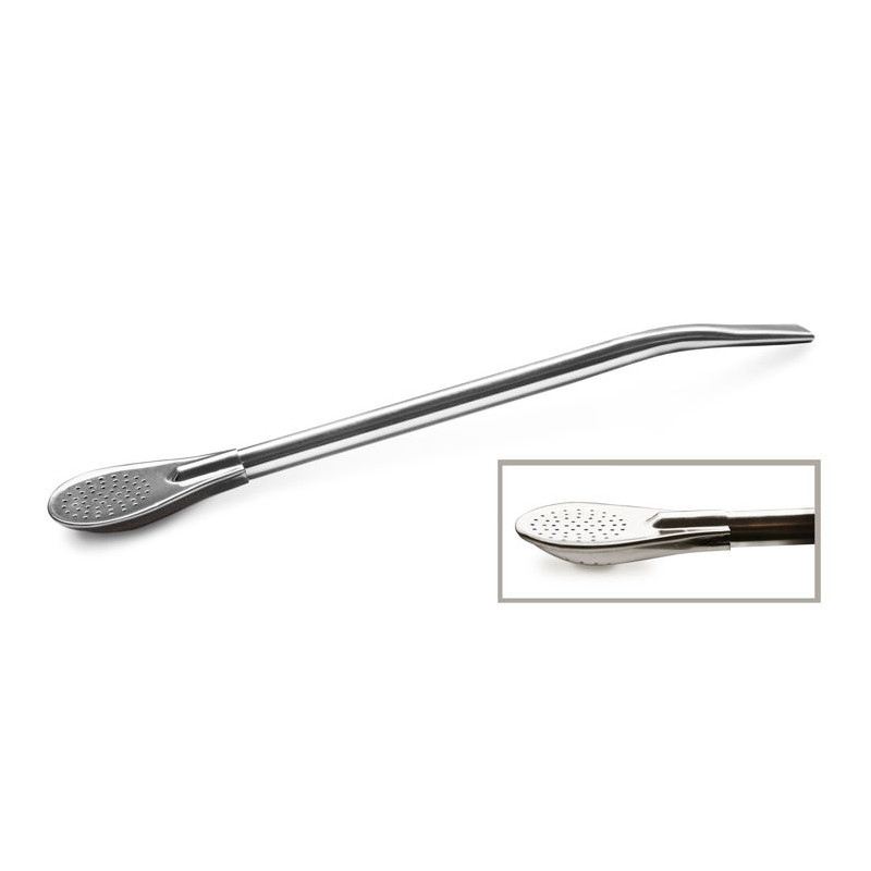 BOMBILLA ZE STALI NIERDZEWNEJ ŁYŻECZKOWA LIZA 19 cm - YERBA MATE GREEN ORGANIC