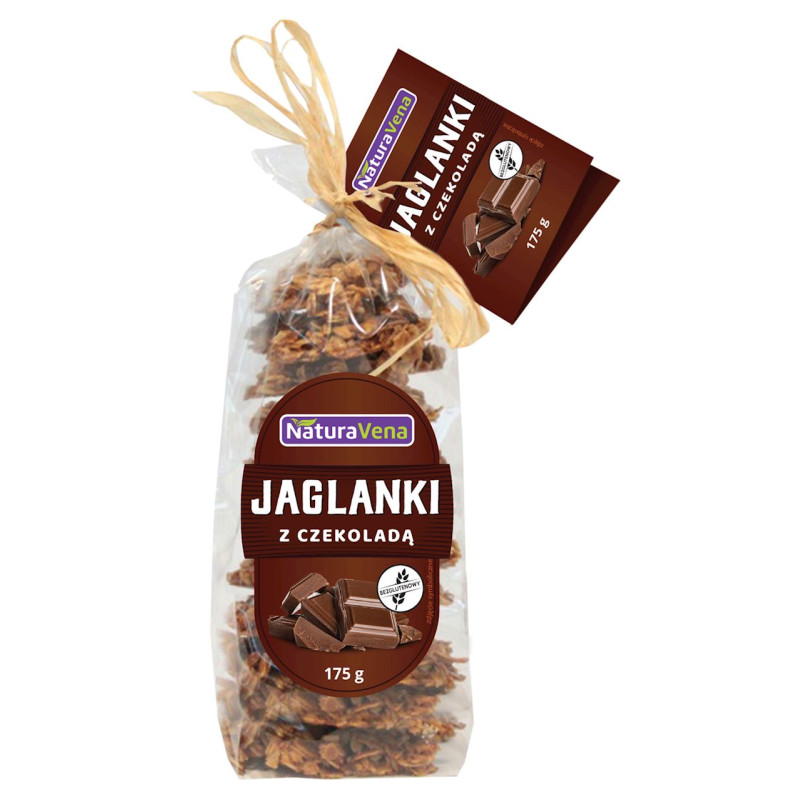 CIASTKA JAGLANKI Z CZEKOLADĄ 175 g - NATURAVENA