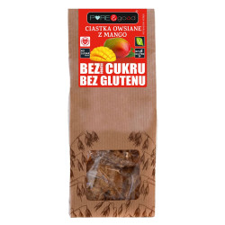CIASTKA OWSIANE Z MANGO BEZ DODATKU CUKRÓW BEZGLUTENOWE 150 g - PURE&GOOD