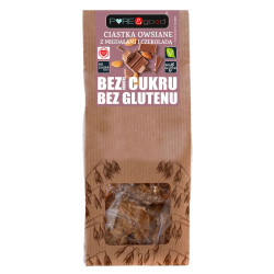 CIASTKA OWSIANE Z MIGDAŁAMI I CZEKOLADĄ BEZ DODATKU CUKRÓW BEZGLUTENOWE 150 g - PURE&GOOD