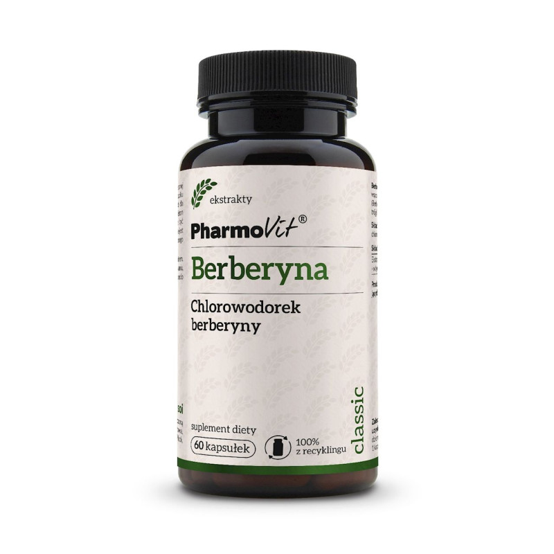 BERBERYNA (388 mg) BEZGLUTENOWA 60 KAPSUŁEK - PHARMOVIT (CLASSIC)