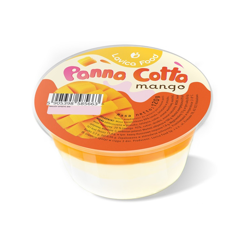 DESER PANNA COTTA Z MANGO 120 g - LAVICA FOOD