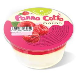 DESER PANNA COTTA Z MALINAMI 120 g - LAVICA FOOD