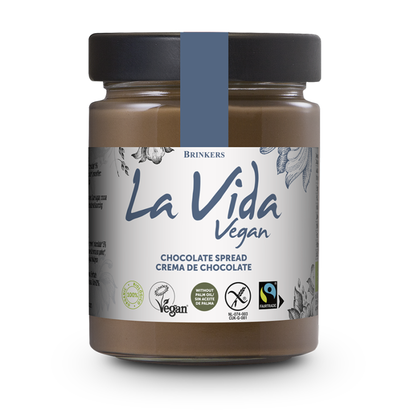 KREM CZEKOLADOWY FAIR TRADE BEZGLUTENOWY BIO 270 g - LA VIDA VEGAN