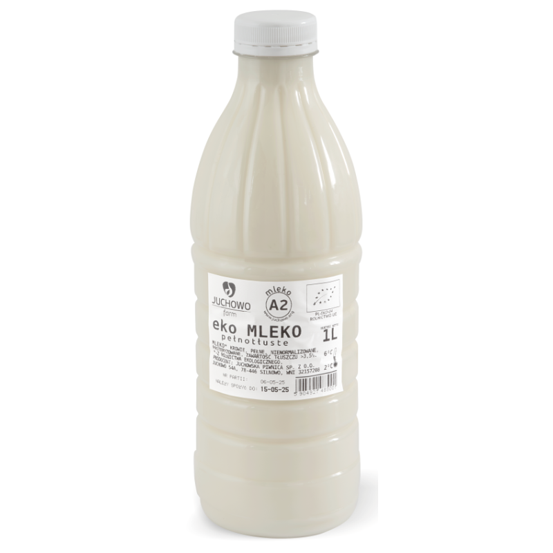 MLEKO A2 ŚWIEŻE 3,5 % BIO 1 L - JUCHOWO (NA ZAMÓWIENIE)